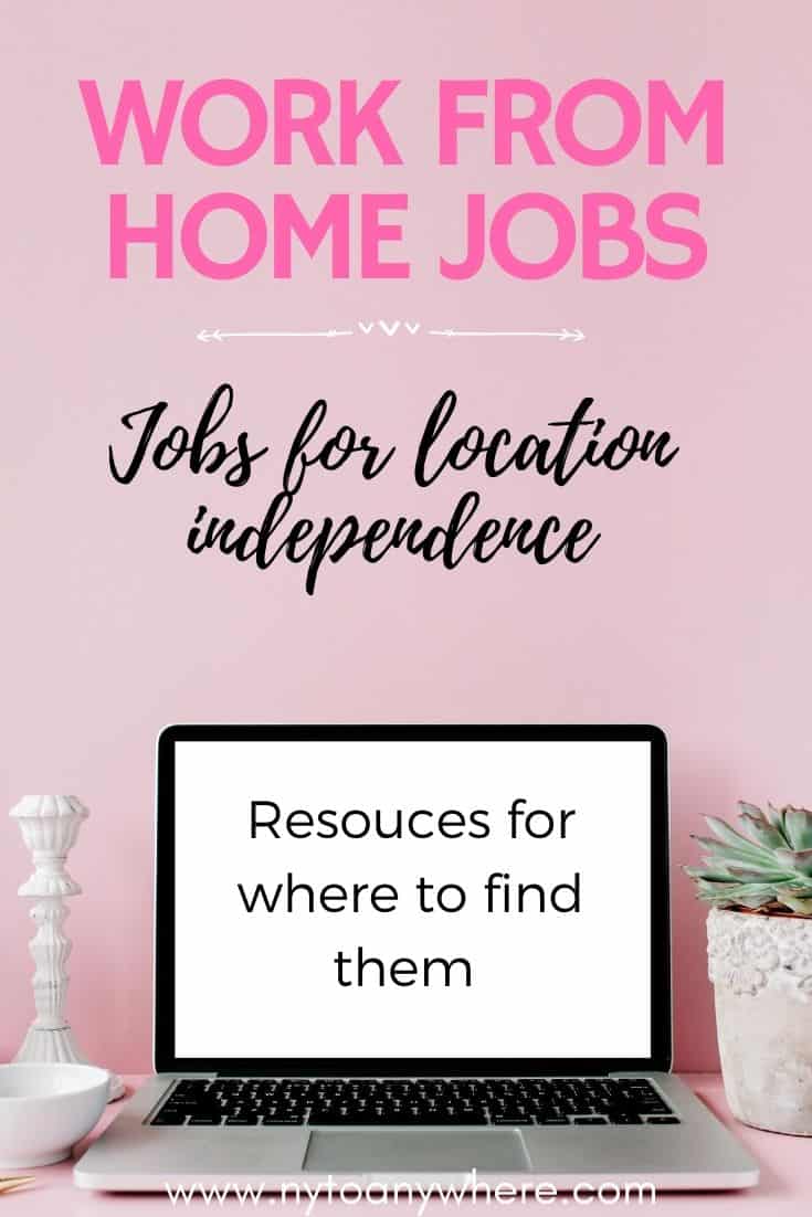 Work from home jobs