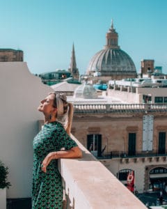 girl enjoying view