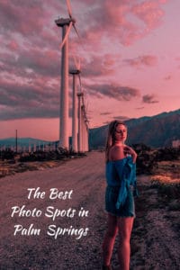 girl in front of windmills