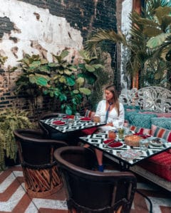 girl sitting at table