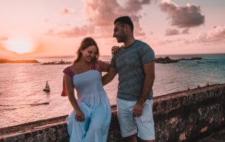 couple at Castillo San Felipe del Morro