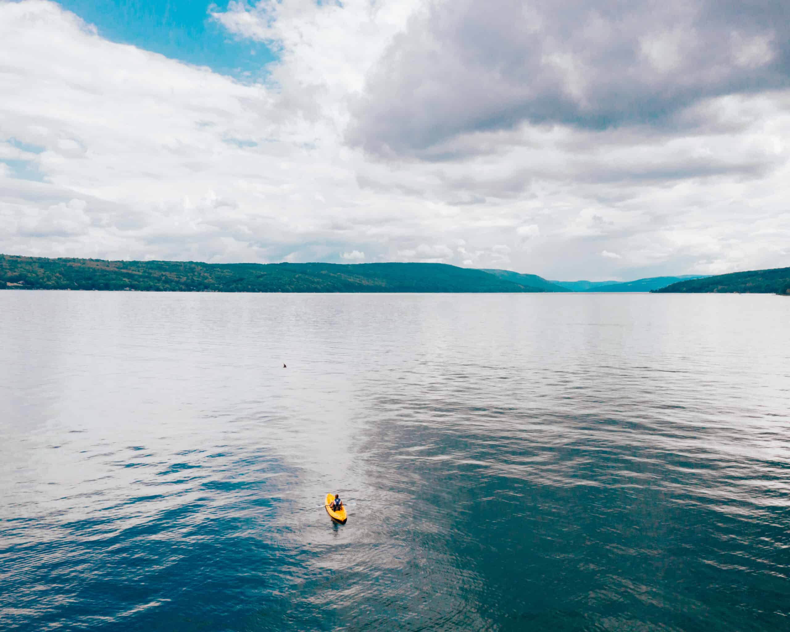 Kayaking on Canandaigua Lake