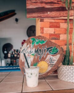 mojito on bar