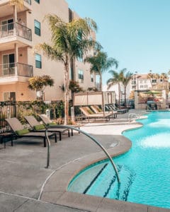 pool deck at Sonder Apartment