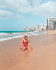 girl on golden beach